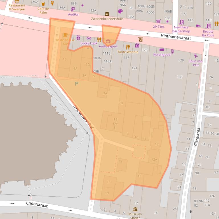 Kaart van postcodegebied 5211LA.