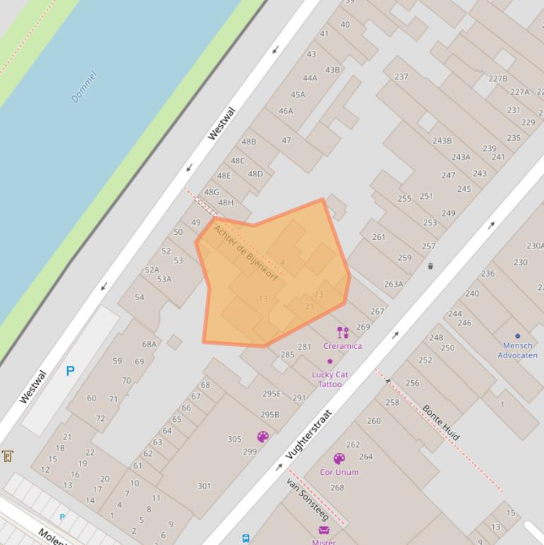 Kaart van postcodegebied 5211LD.