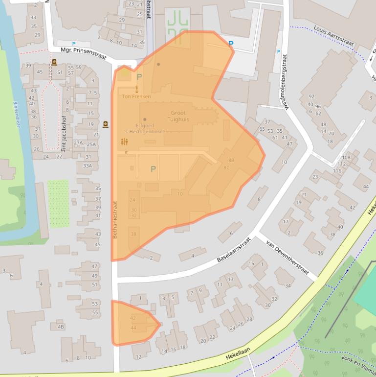 Kaart van postcodegebied 5211LJ.
