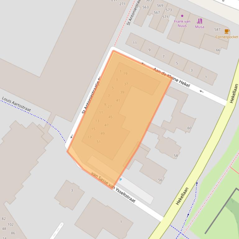 Kaart van postcodegebied 5211LV.