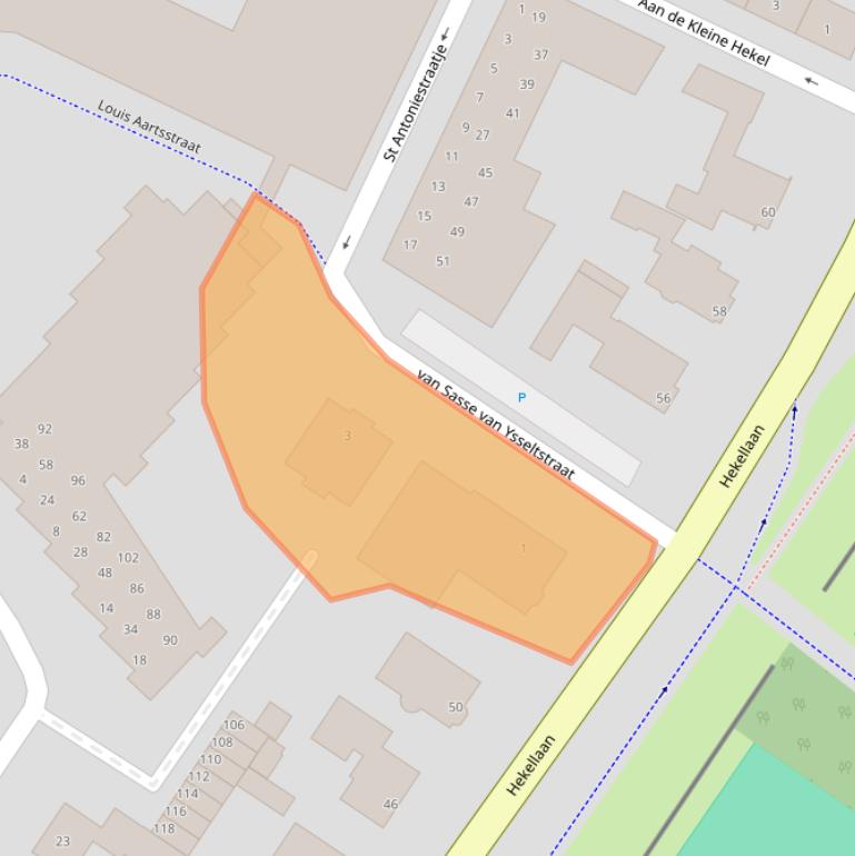 Kaart van postcodegebied 5211LW.