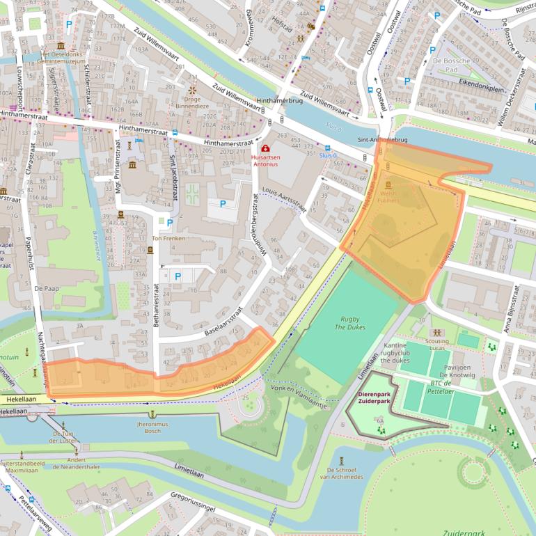 Kaart van postcodegebied 5211LX.