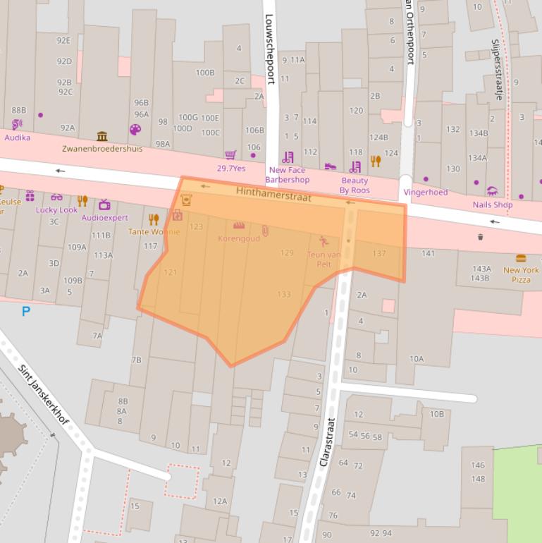 Kaart van postcodegebied 5211MJ.