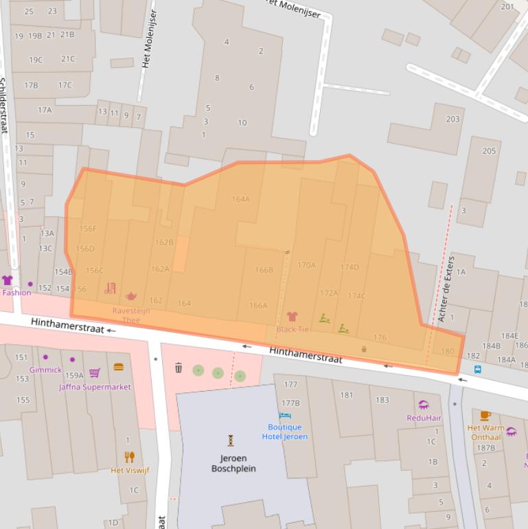 Kaart van postcodegebied 5211MV.