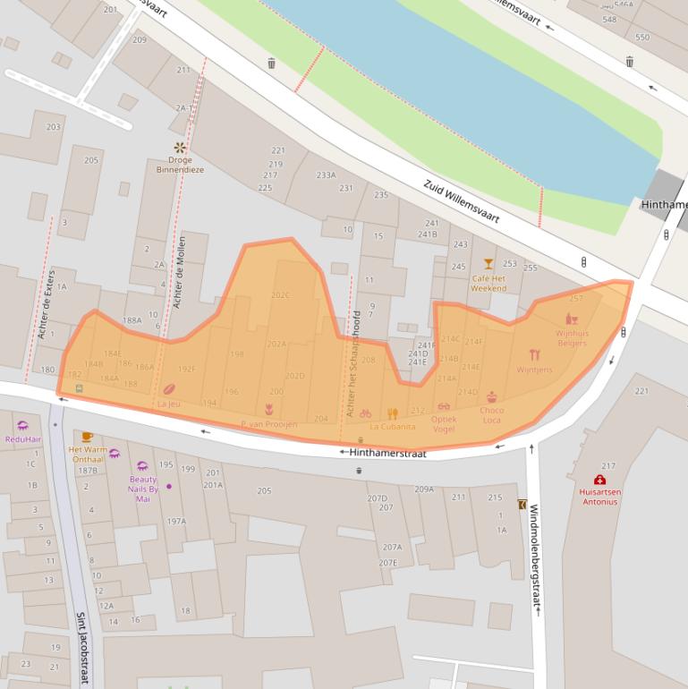Kaart van postcodegebied 5211MX.