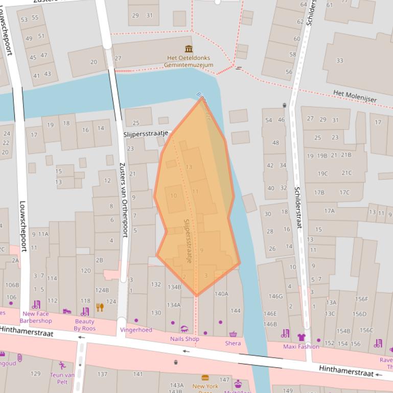 Kaart van postcodegebied 5211NC.