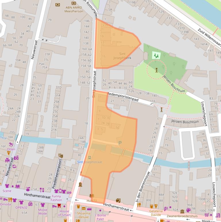 Kaart van postcodegebied 5211NH.