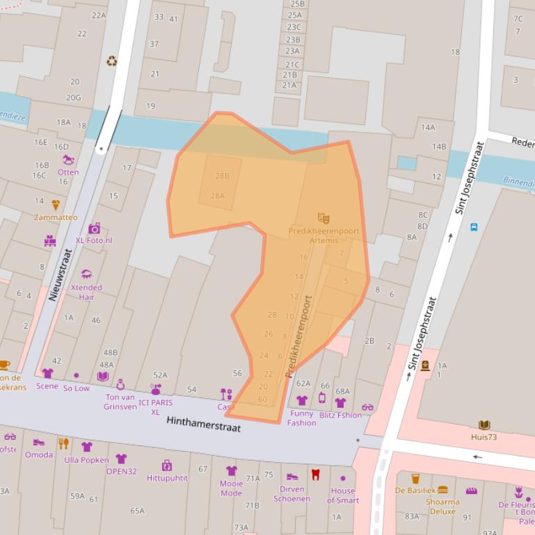 Kaart van postcodegebied 5211NK.