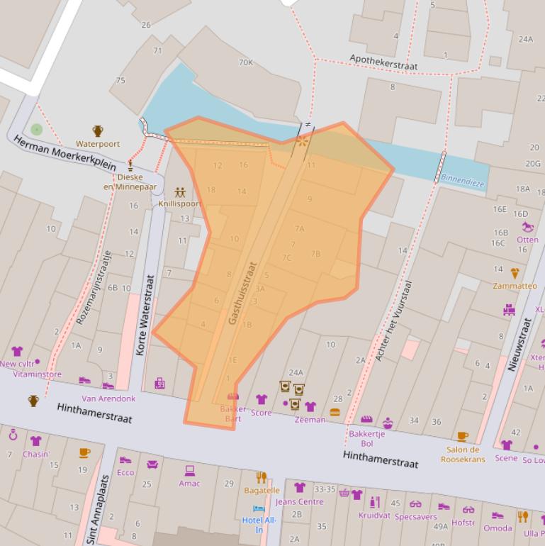 Kaart van postcodegebied 5211NP.