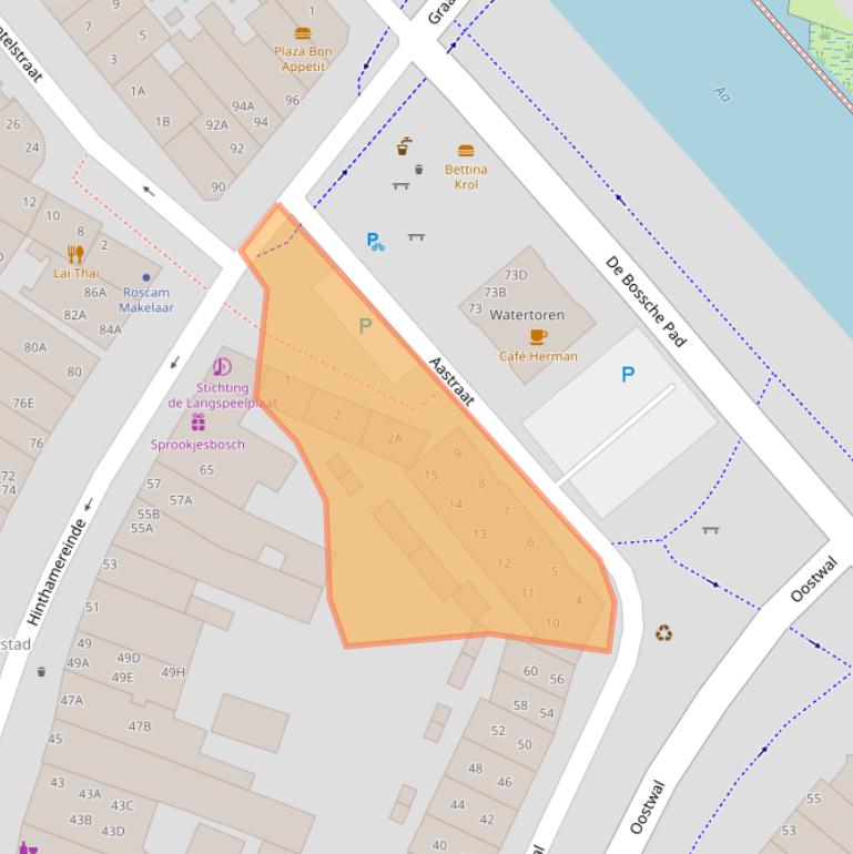 Kaart van postcodegebied 5211NV.