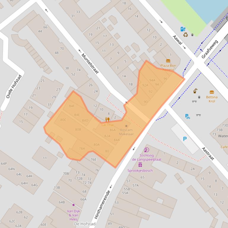 Kaart van postcodegebied 5211PR.