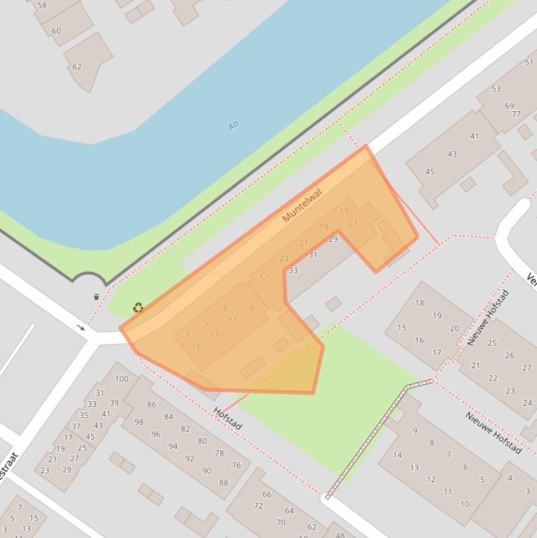 Kaart van postcodegebied 5211PW.