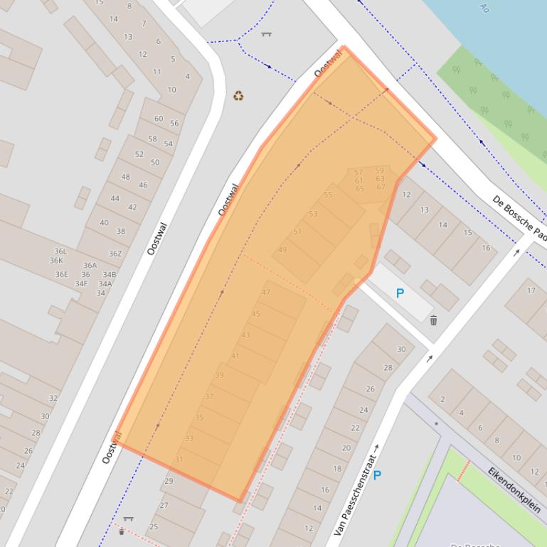 Kaart van postcodegebied 5211RB.