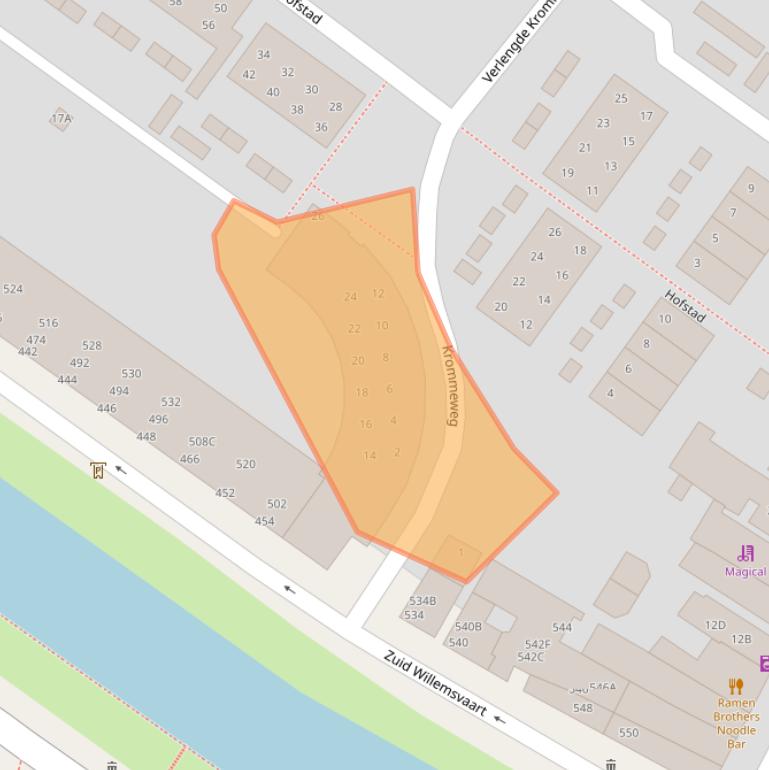 Kaart van postcodegebied 5211RK.