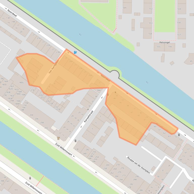 Kaart van postcodegebied 5211RN.