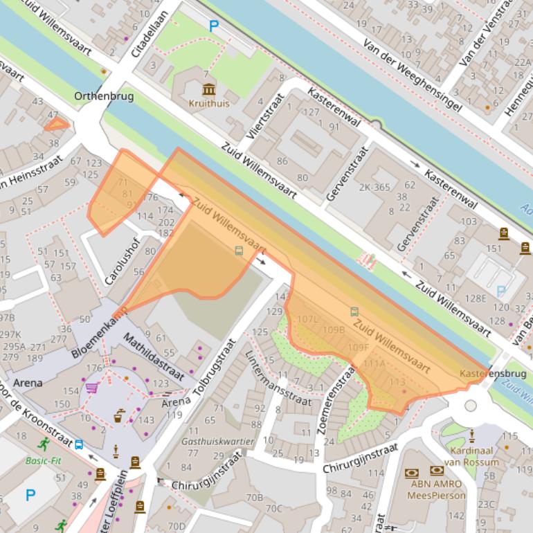 Kaart van postcodegebied 5211SC.