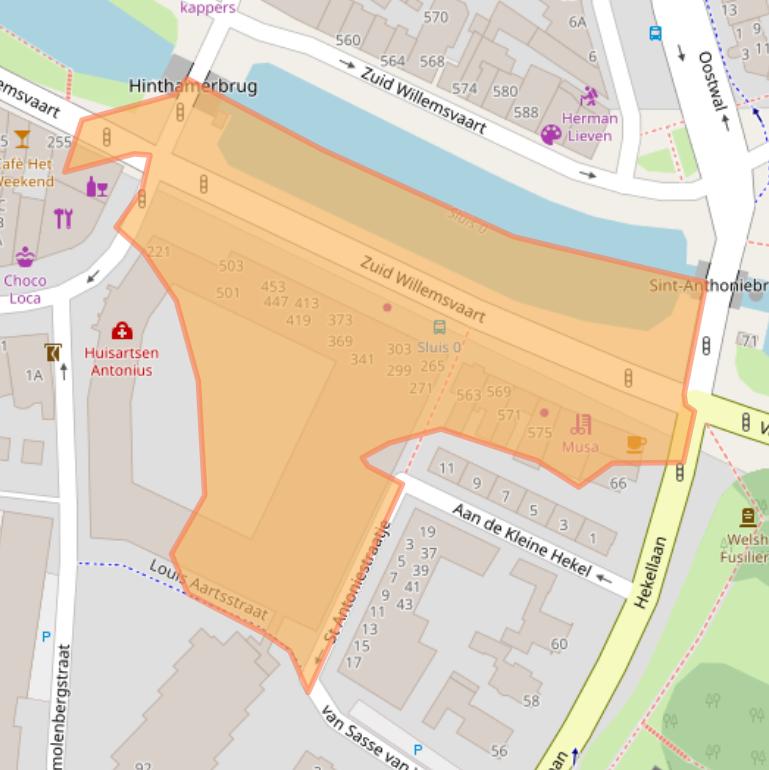 Kaart van postcodegebied 5211SJ.