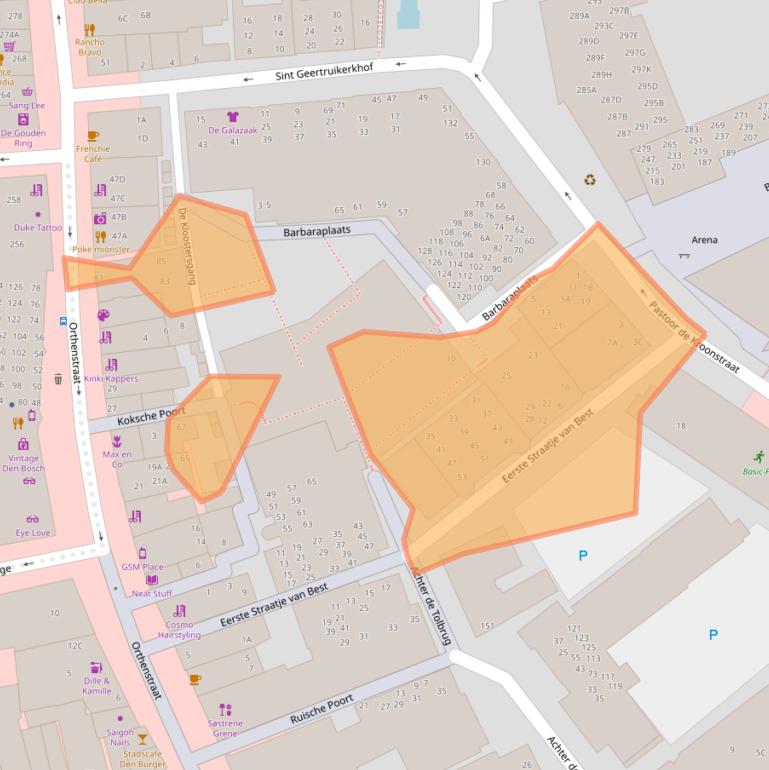 Kaart van postcodegebied 5211SK.