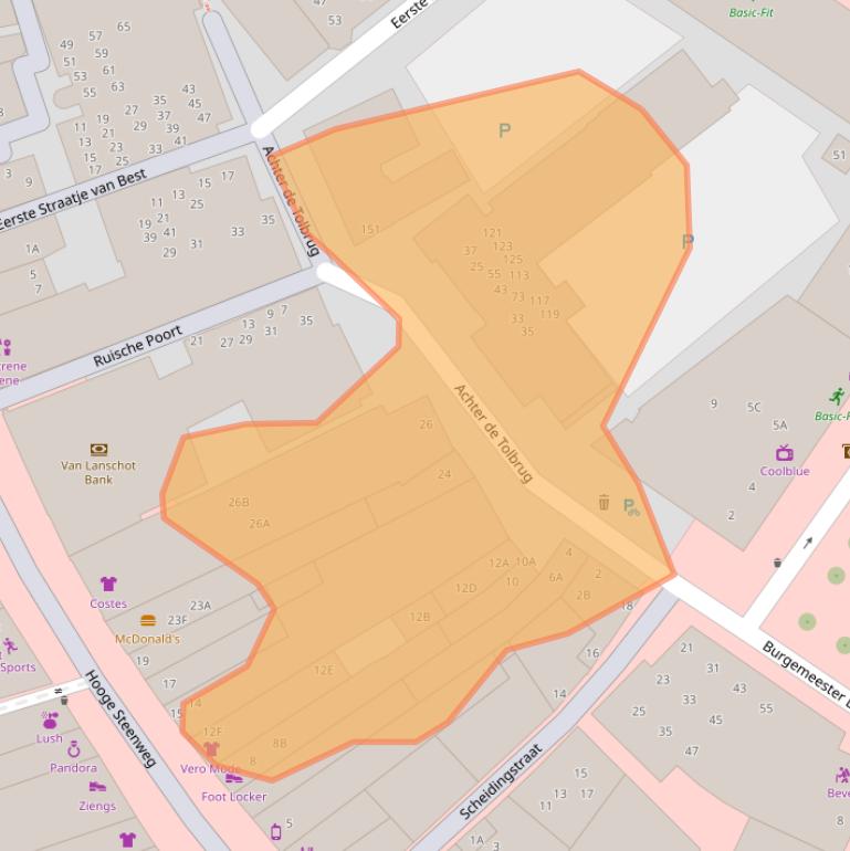 Kaart van postcodegebied 5211SM.