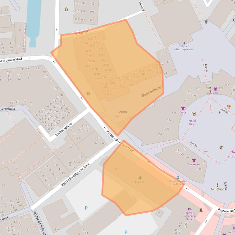 Kaart van postcodegebied 5211SP.