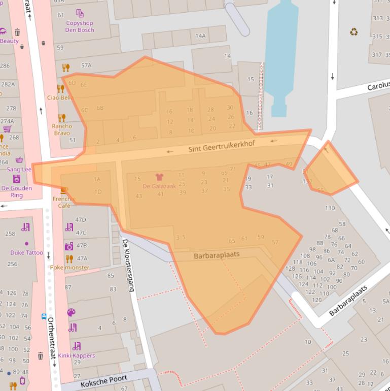 Kaart van postcodegebied 5211ST.