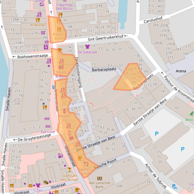 Kaart van postcodegebied 5211SV.