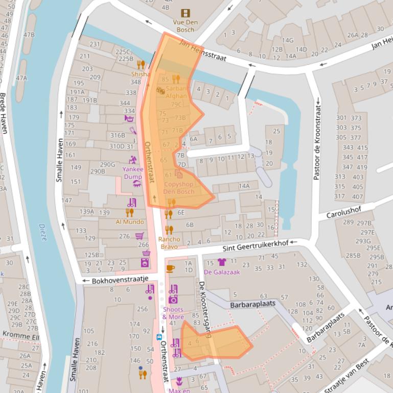 Kaart van postcodegebied 5211SW.