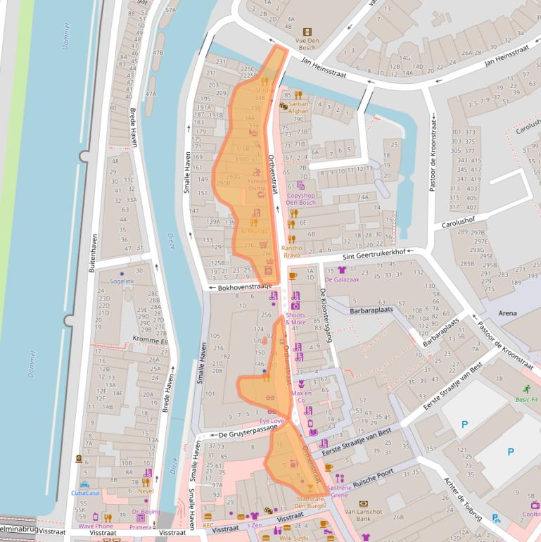 Kaart van postcodegebied 5211SX.