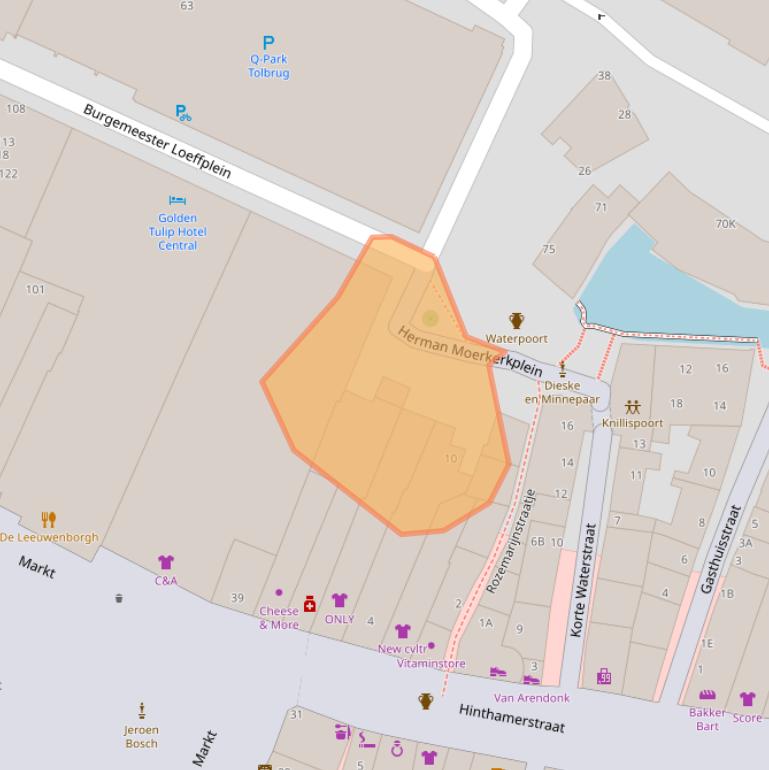 Kaart van postcodegebied 5211TA.