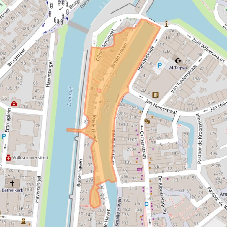 Kaart van postcodegebied 5211TM.