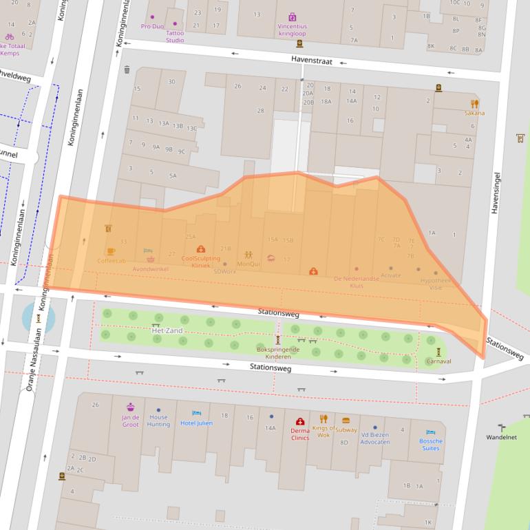 Kaart van postcodegebied 5211TV.