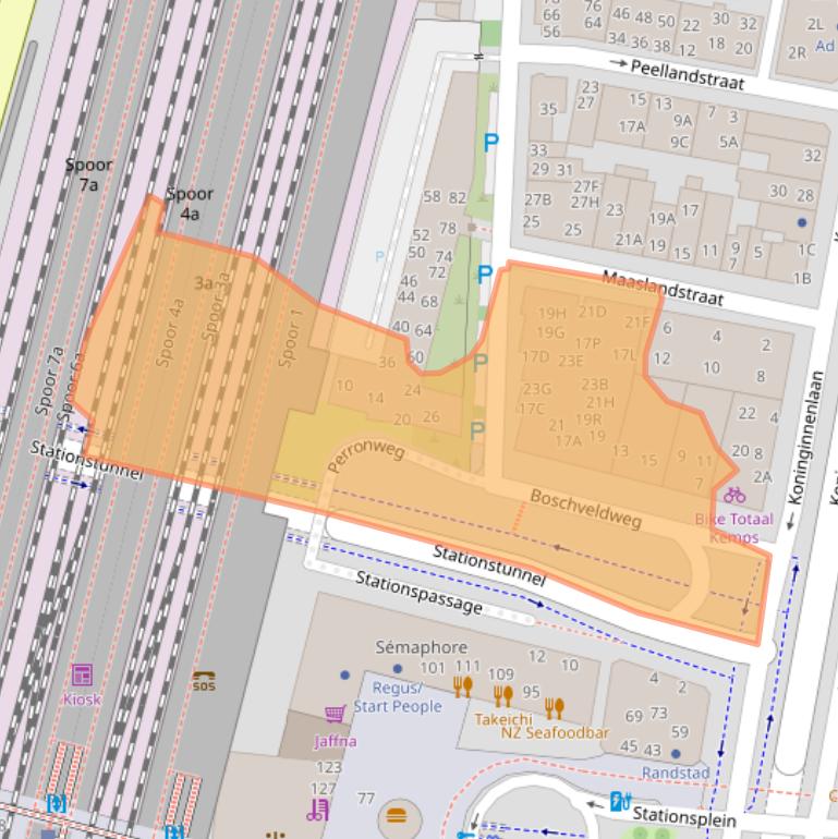 Kaart van postcodegebied 5211VG.