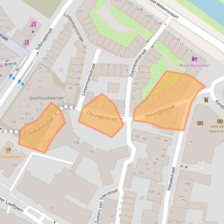 Kaart van postcodegebied 5211ZV.