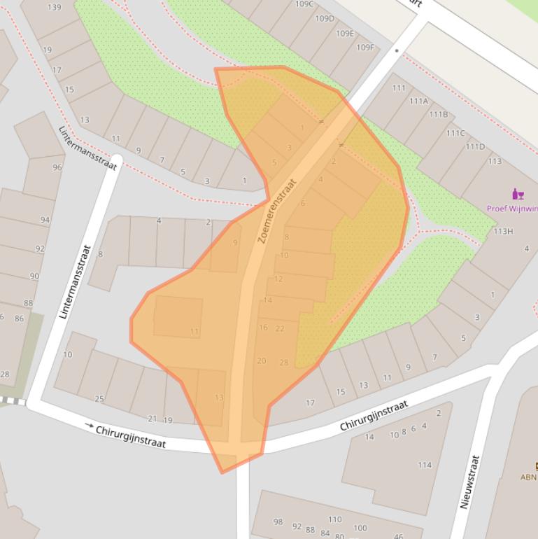 Kaart van postcodegebied 5211ZX.