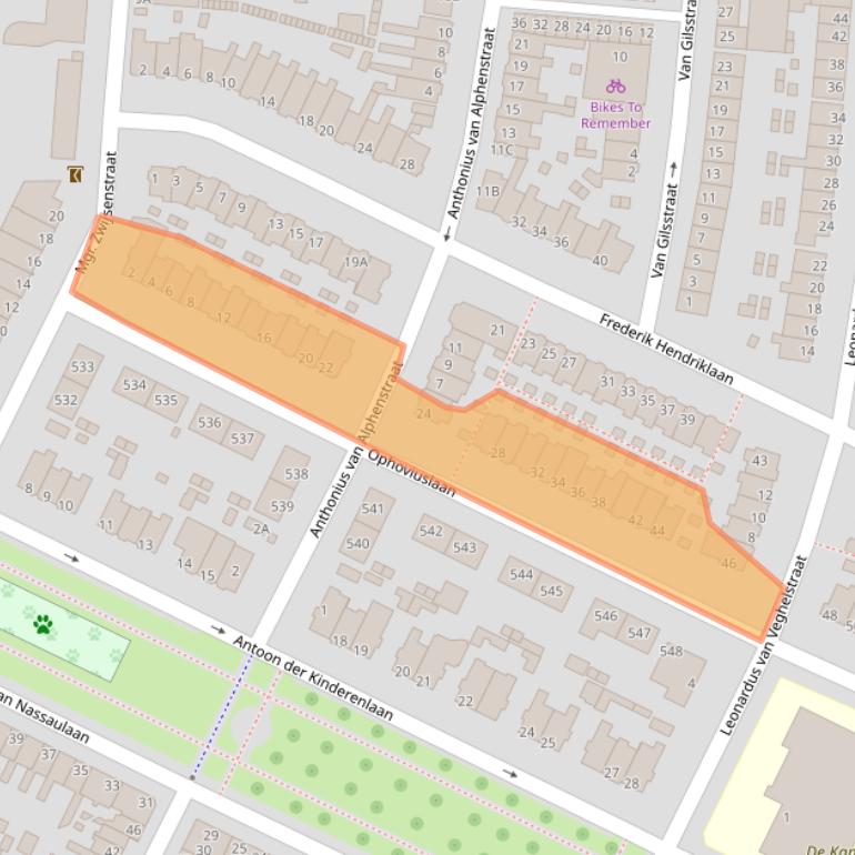 Kaart van postcodegebied 5212AM.