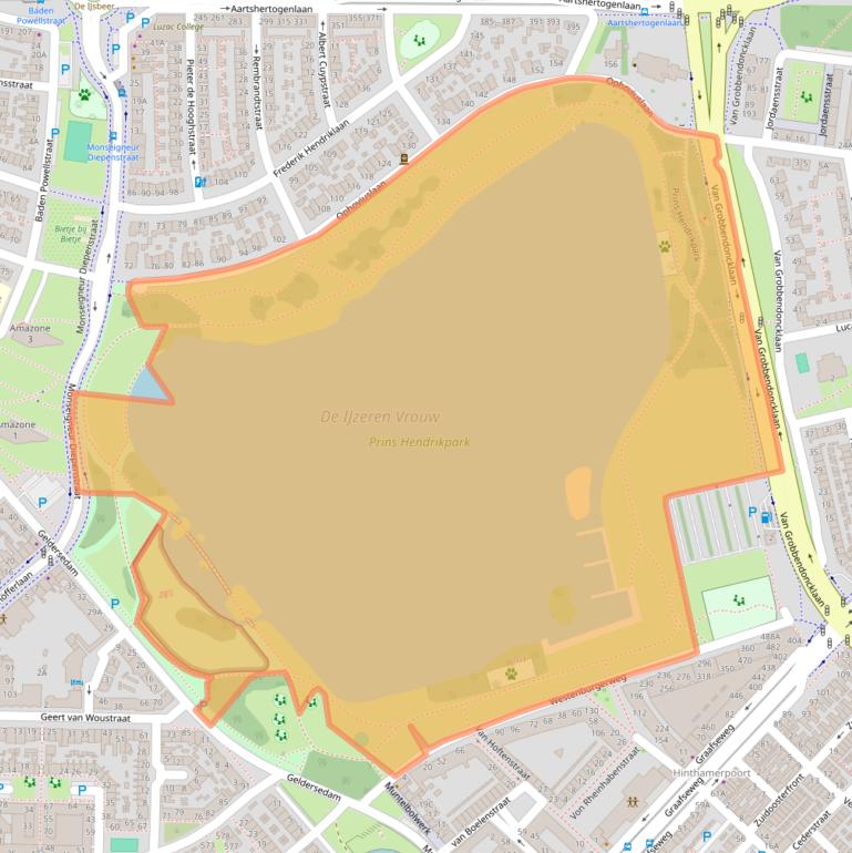 Kaart van postcodegebied 5212AZ.