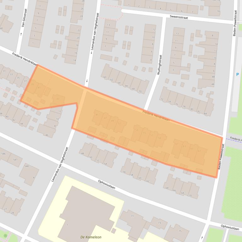 Kaart van postcodegebied 5212BB.