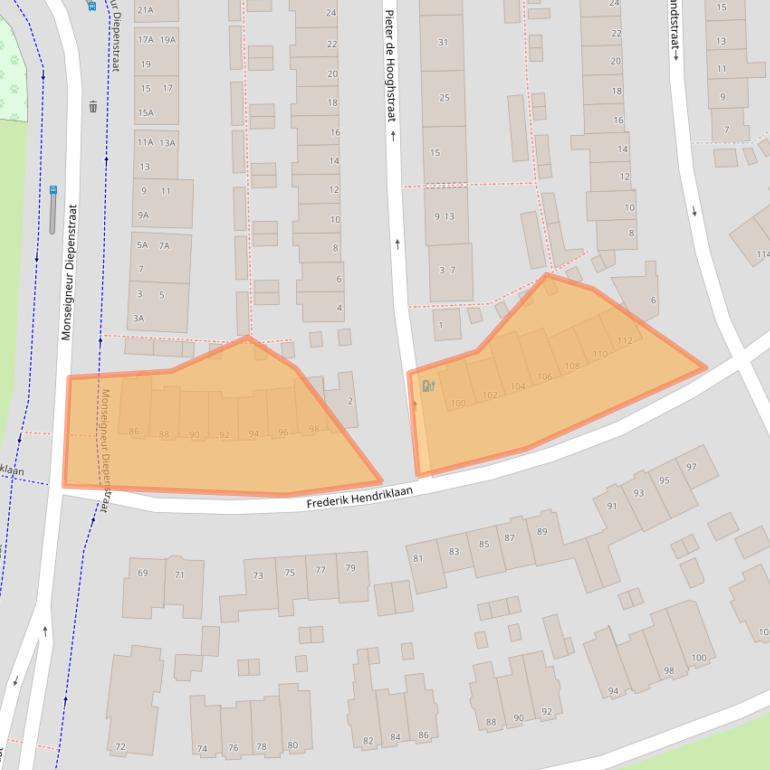 Kaart van postcodegebied 5212BH.