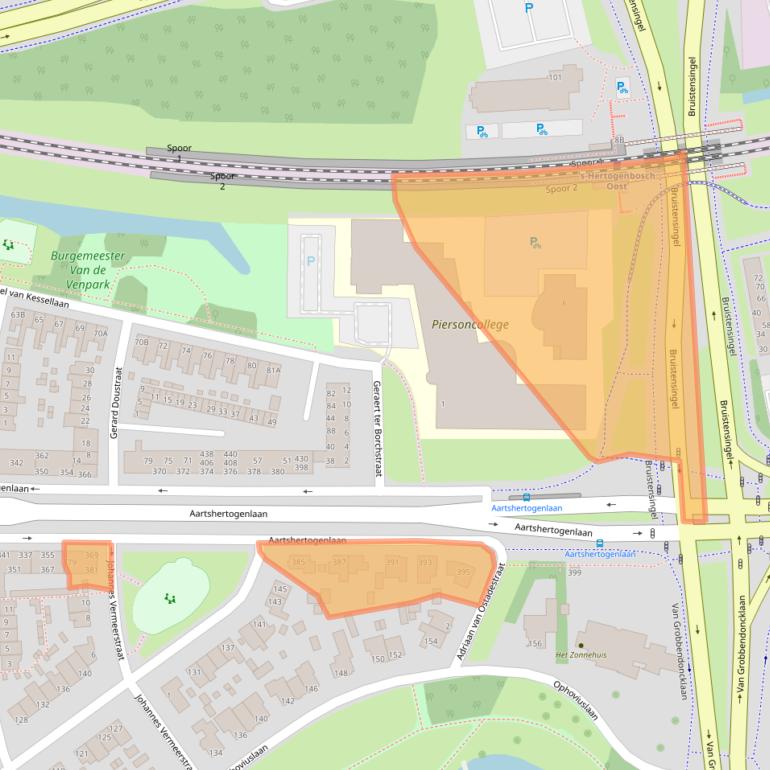 Kaart van postcodegebied 5212CK.