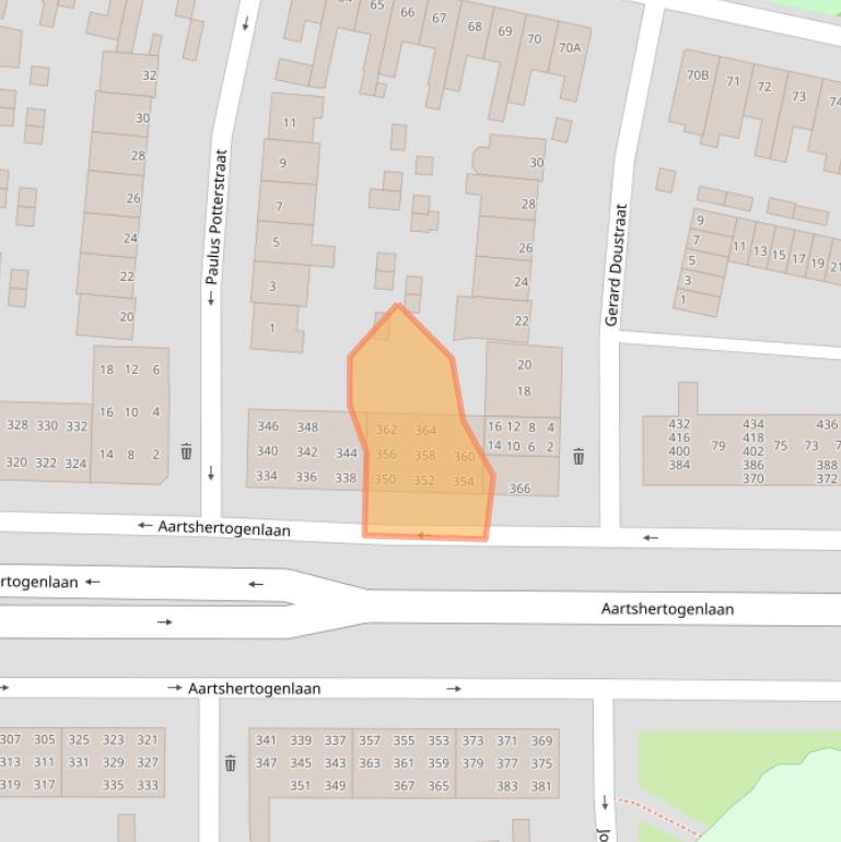 Kaart van postcodegebied 5212CV.
