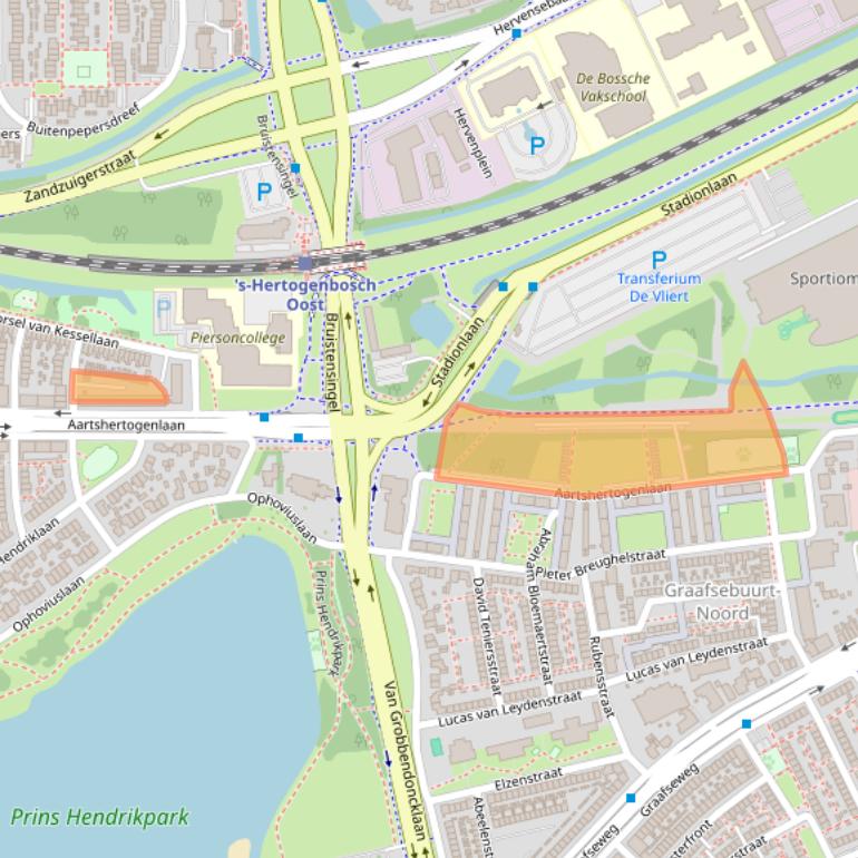 Kaart van postcodegebied 5212CX.