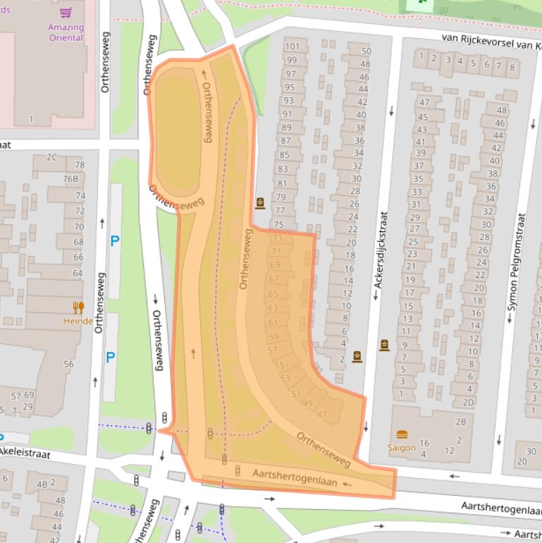 Kaart van postcodegebied 5212EB.