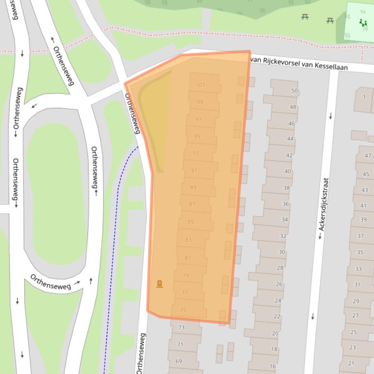 Kaart van postcodegebied 5212EC.