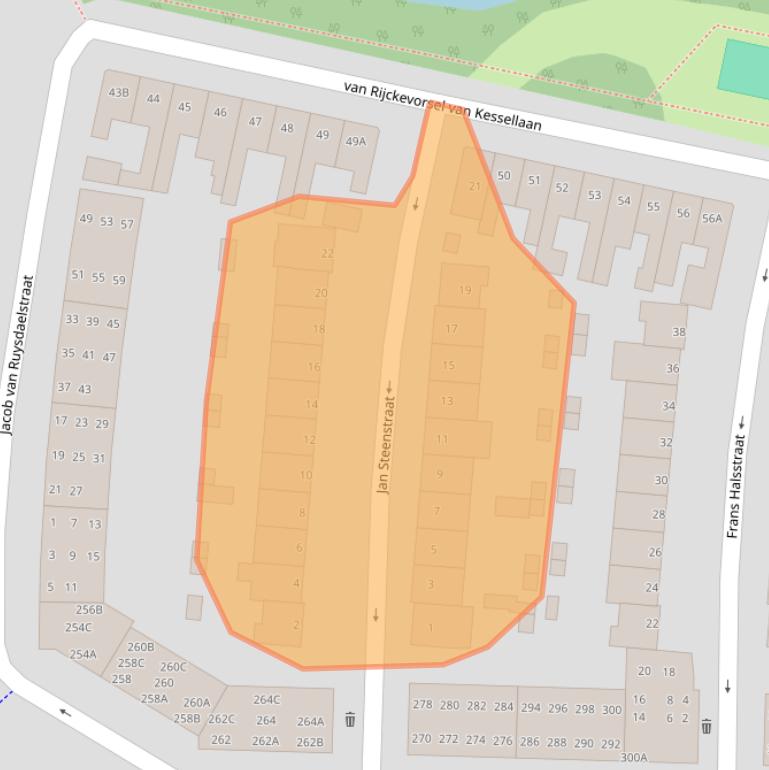 Kaart van postcodegebied 5212EN.