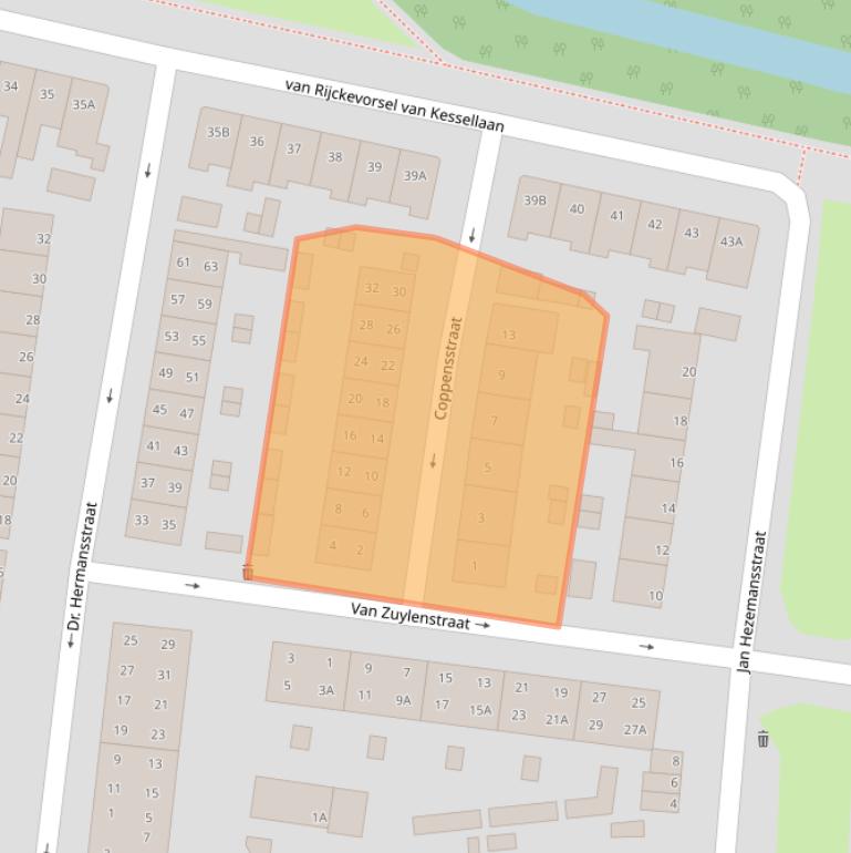 Kaart van postcodegebied 5212ET.