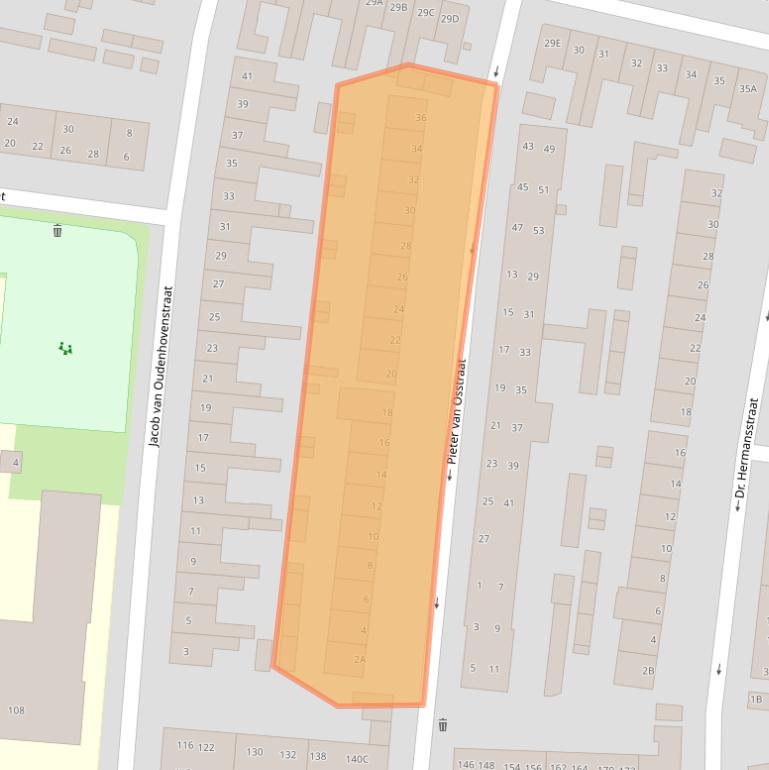 Kaart van postcodegebied 5212GC.