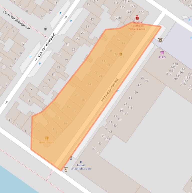 Kaart van postcodegebied 5212NK.