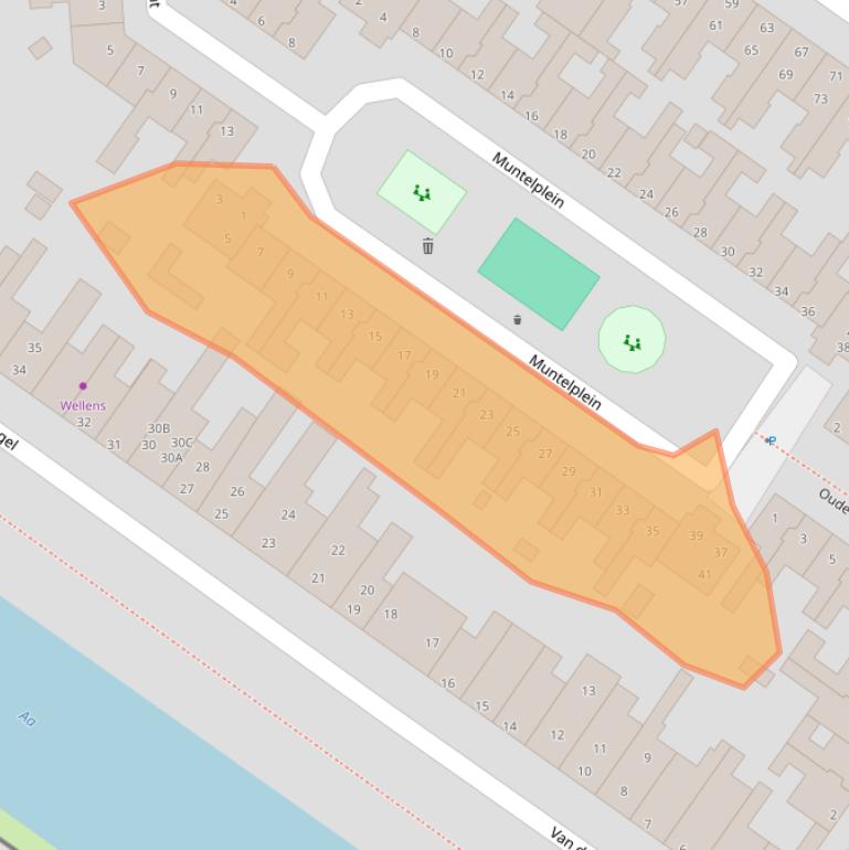 Kaart van postcodegebied 5212NP.