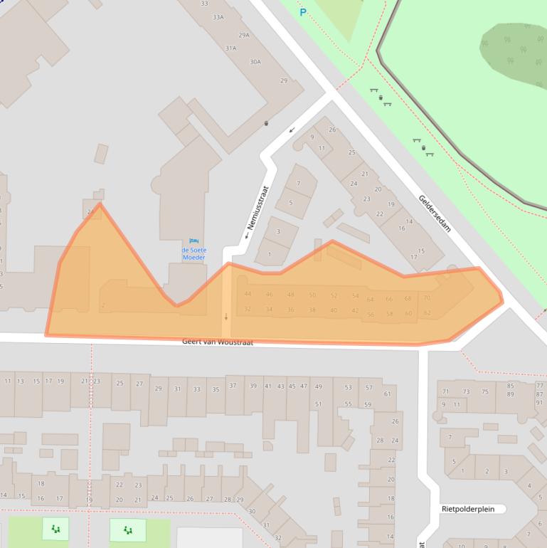 Kaart van postcodegebied 5212RK.