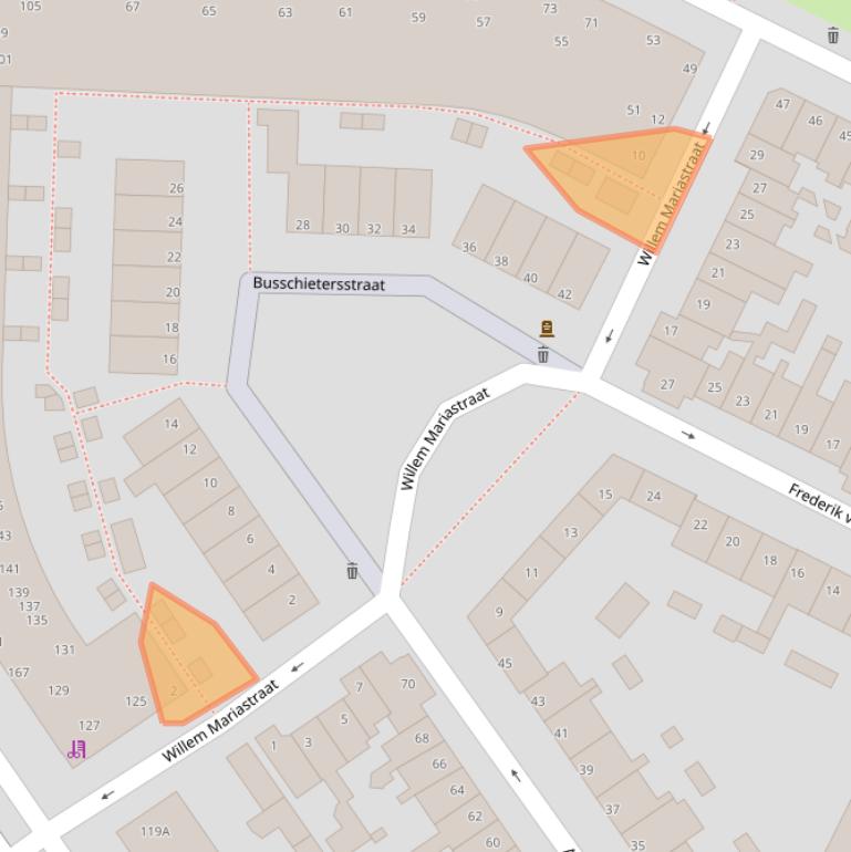 Kaart van postcodegebied 5212TJ.